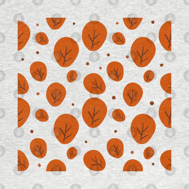 seamless pattern with leaves by BigSaturn